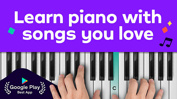 Simply Piano app, screenshot 1