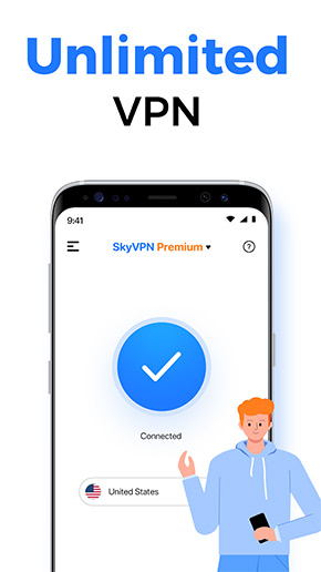 Sky VPN app, screenshot 1