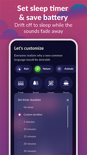 Sleep Sounds app, screenshot 5