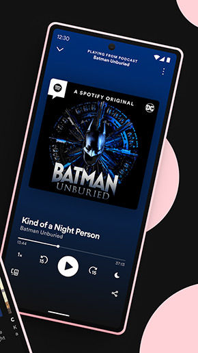 Spotify app, screenshot 2