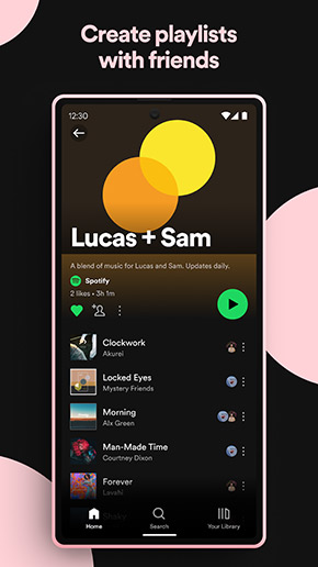 Spotify app, screenshot 3