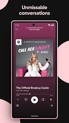Spotify app, screenshot 5