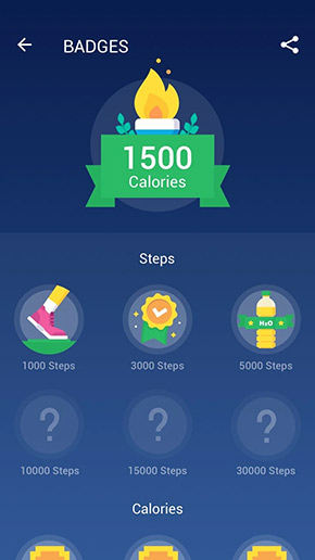 Step Counter app, screenshot 4