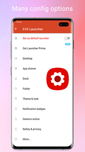 Super S10 Launcher app, screenshot 7