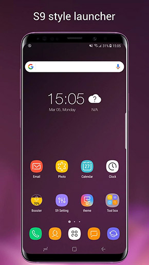 Super S9 Launcher app, screenshot 1