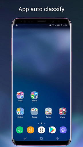 Super S9 Launcher app, screenshot 3