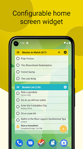 Tasks app, screenshot 5