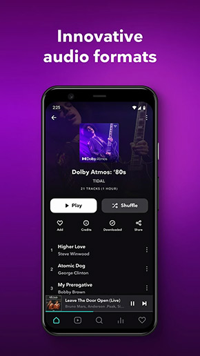 TIDAL Music app, screenshot 2