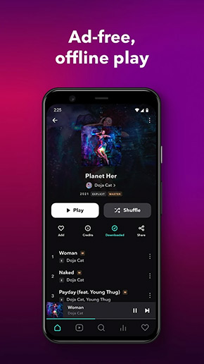 TIDAL Music app, screenshot 3