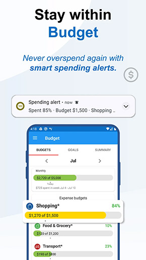 TimelyBills app, screenshot 4