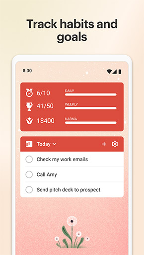Todoist app, screenshot 7