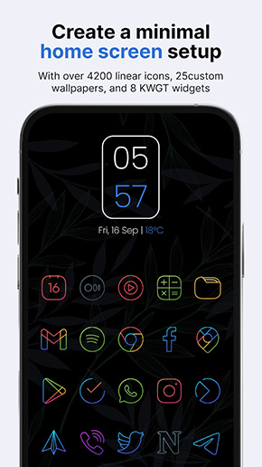 Vera Outline Icon Pack app, screenshot 1