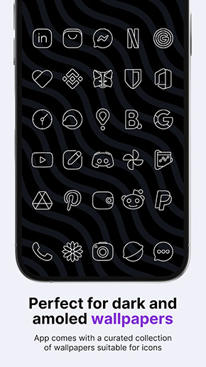 Vera Outline White Icon Pack app, screenshot 2