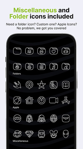 Vera Outline White Icon Pack app, screenshot 5