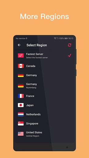 VPN Inf app, screenshot 2