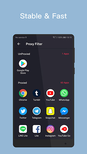 VPN Inf app, screenshot 3