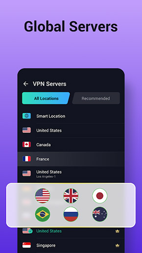VPN Proxy Master app, screenshot 2