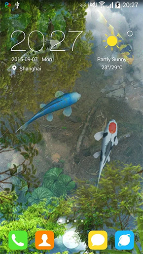 Water Garden app, screenshot 1