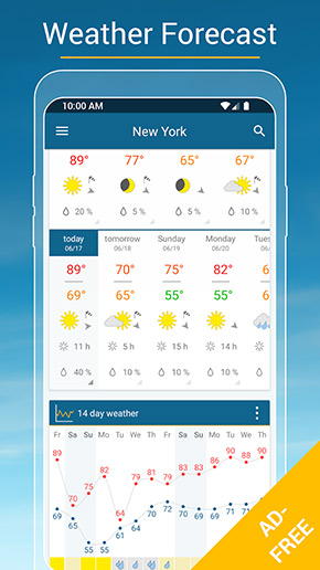 Weather & Radar USA app, screenshot 2