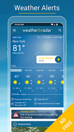 Weather & Radar USA app, screenshot 6