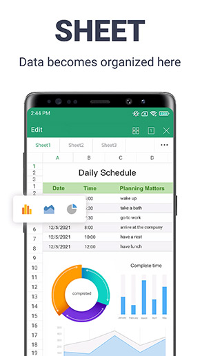 WPS Office app, screenshot 3