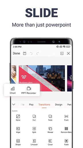 WPS Office app, screenshot 4