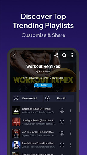 Wynk Music app, screenshot 4