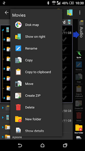 X-plore File Manager app, screenshot 5