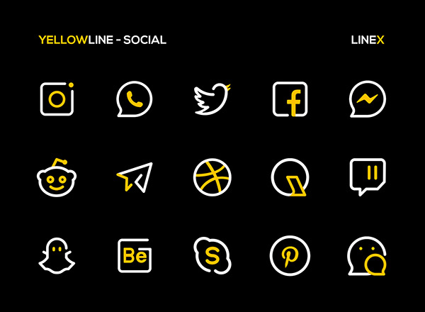 YellowLine Icon Pack app, screenshot 3