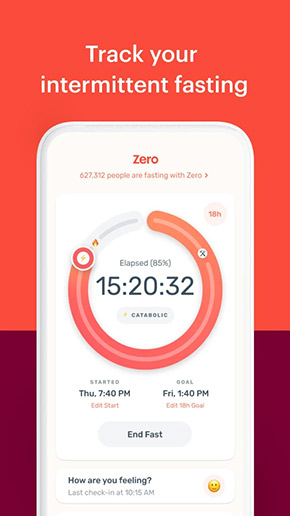 Zero Intermittent Fasting app, screenshot 1