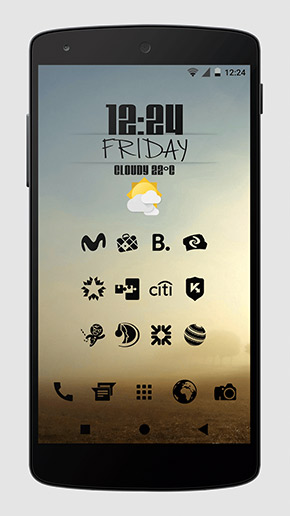 Zwart Icon Pack app, screenshot 2