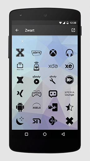 Zwart Icon Pack app, screenshot 3
