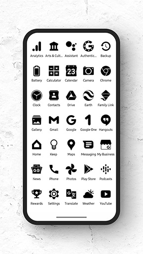 Zwart Icon Pack app, screenshot 4